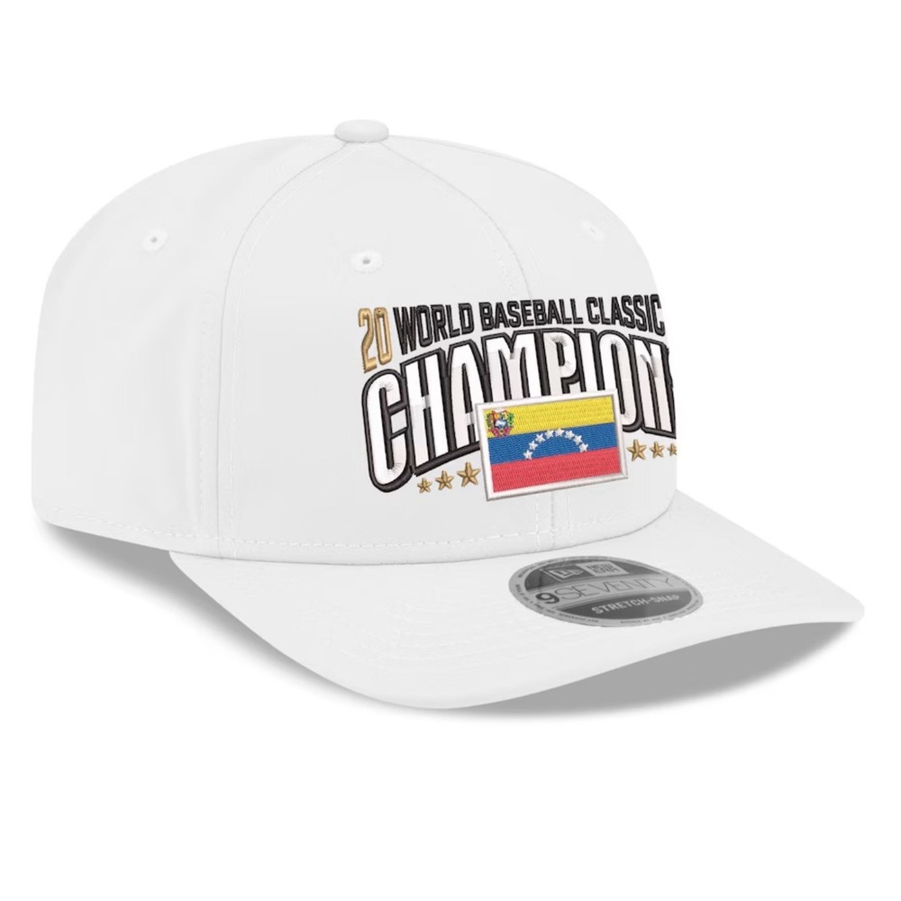 Venezuela 2026 World Baseball Classic Champions New Era Locker Room Hat Preorder - Picture 3 of 4